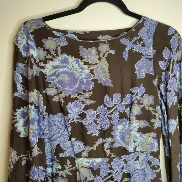 Free People Melrose Floral maxi  bell sleeve dress - Picture 7 of 7